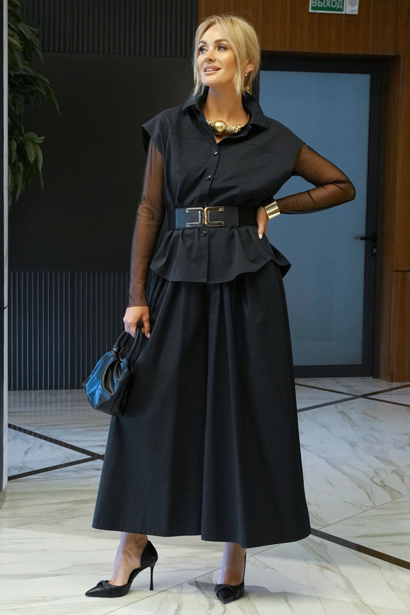 Брючный комплект Alani Collection 2435 черный