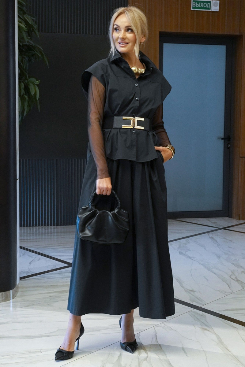 Брючный комплект Alani Collection 2435 черный