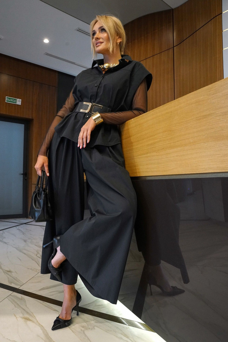 Брючный комплект Alani Collection 2435 черный