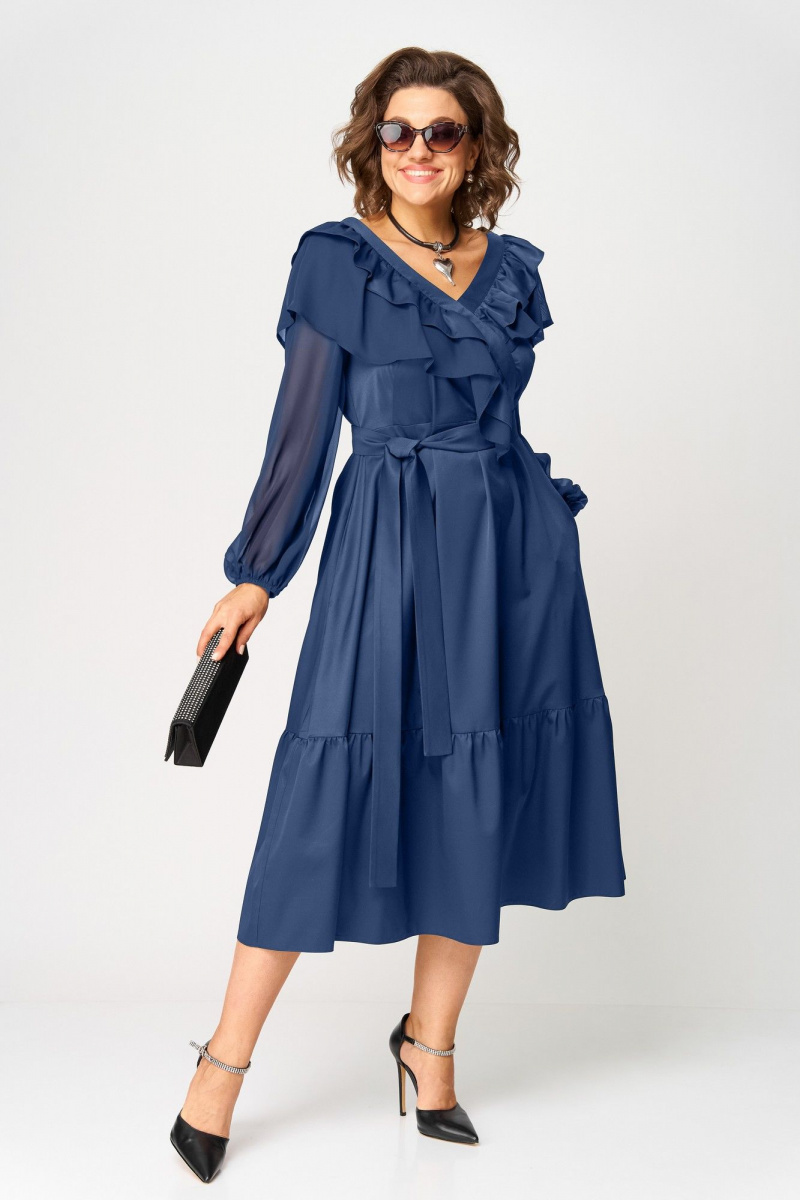 Платья EVA GRANT 7225С синий