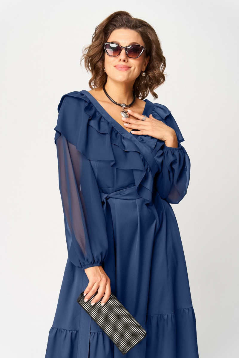 Платья EVA GRANT 7225С синий