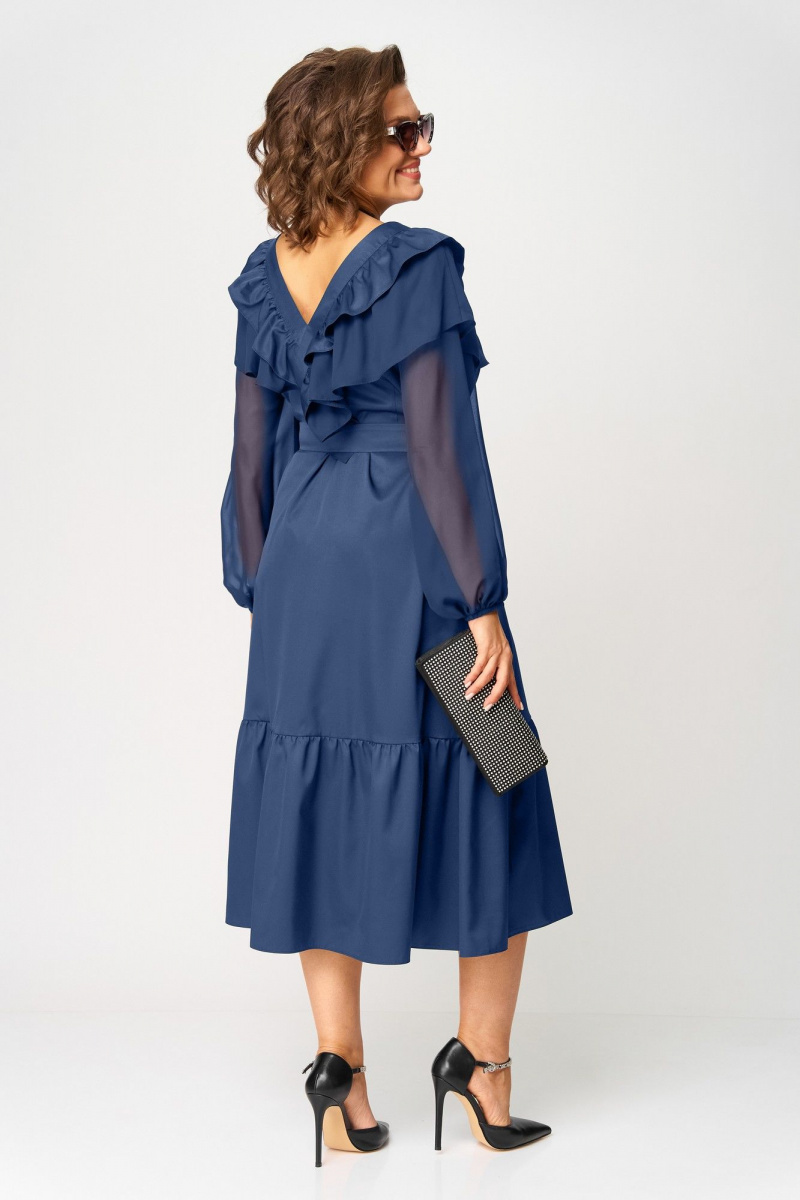 Платья EVA GRANT 7225С синий