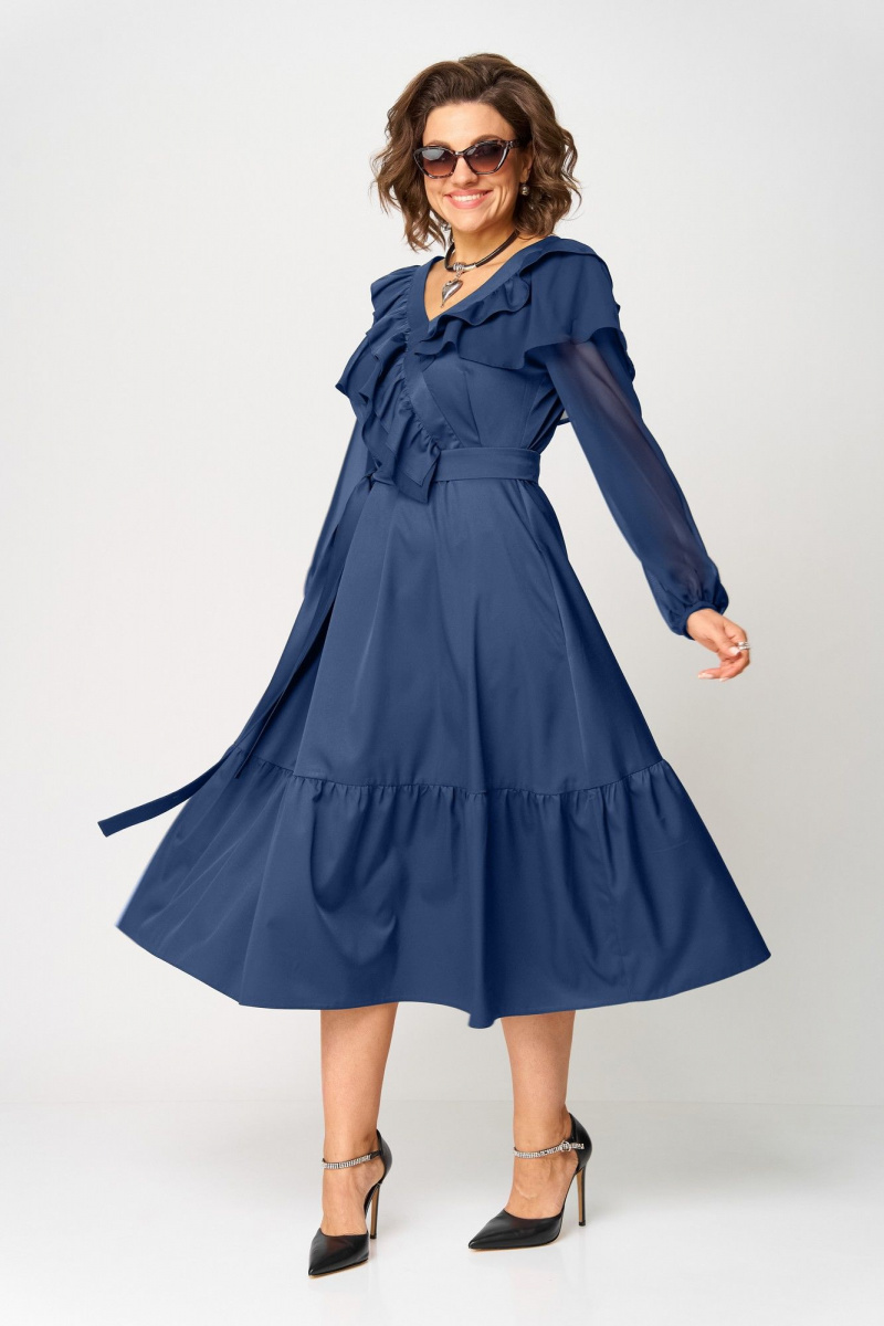 Платья EVA GRANT 7225С синий