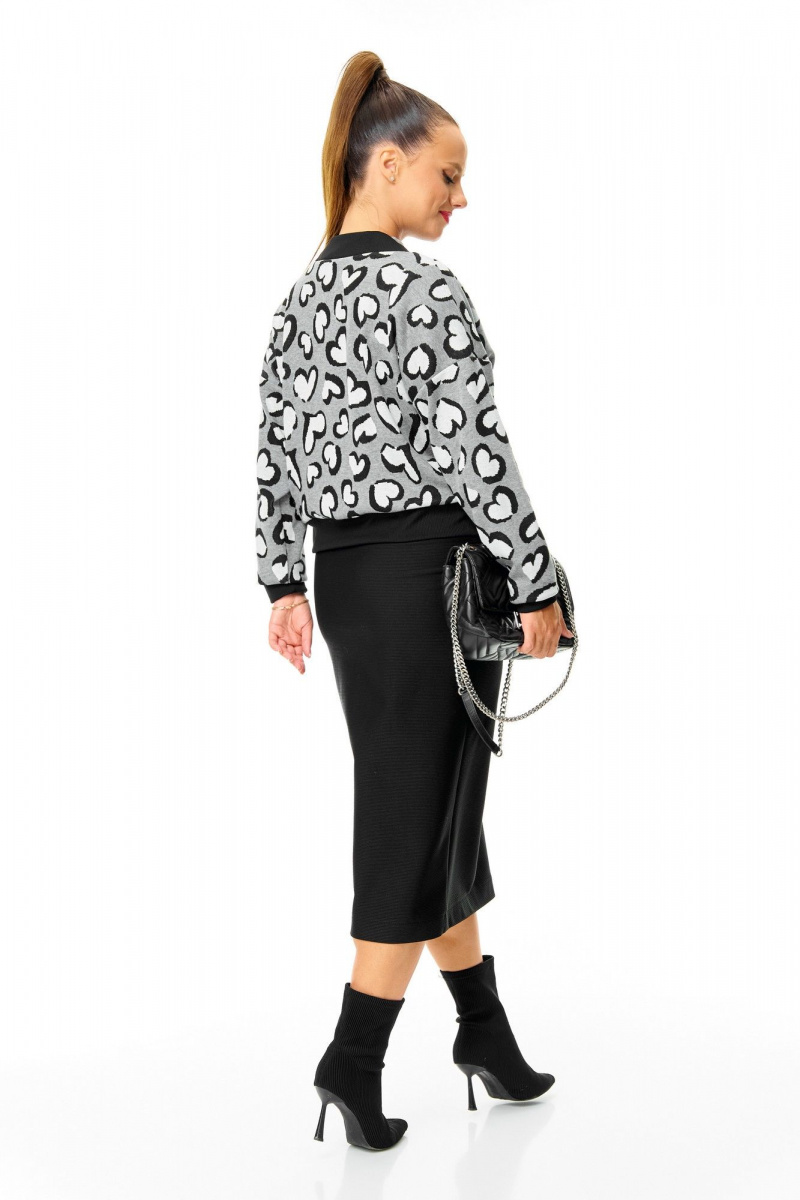 Юбочный комплект T&N 7698 сердце_черный