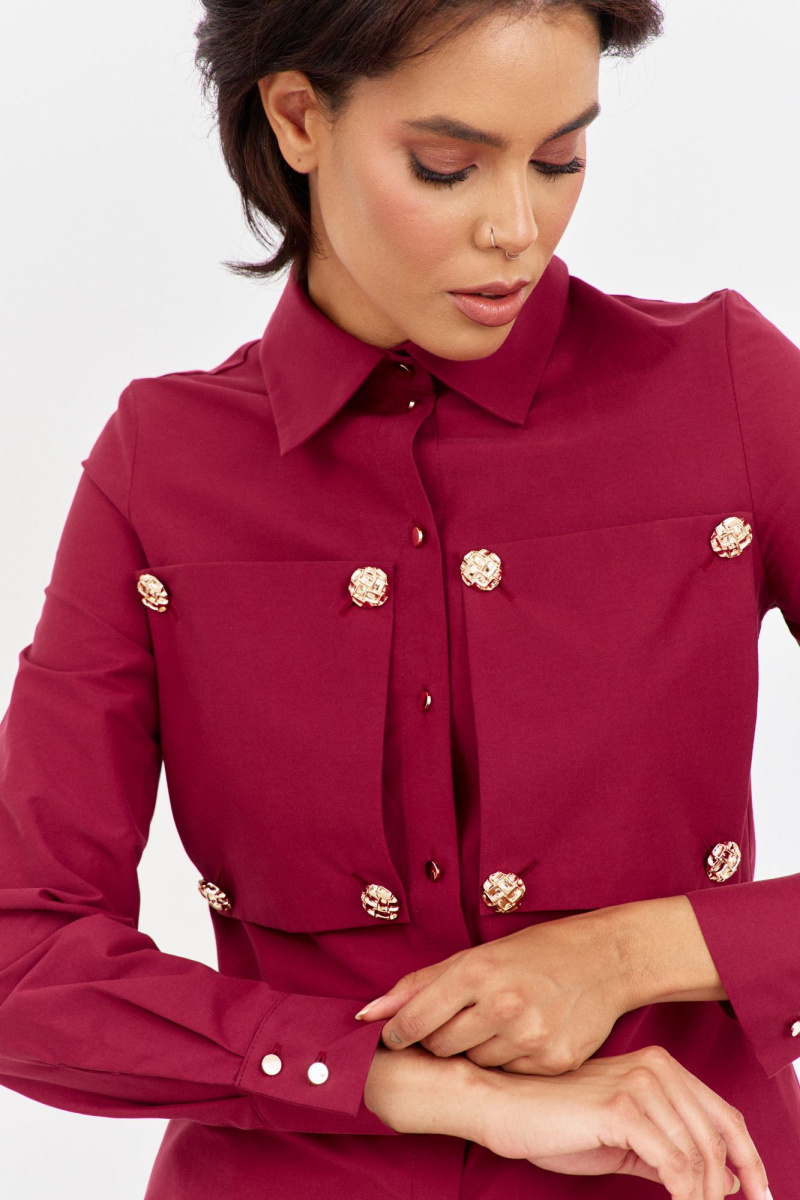 Блузы FLAIM 2047.01 бордо-марсала