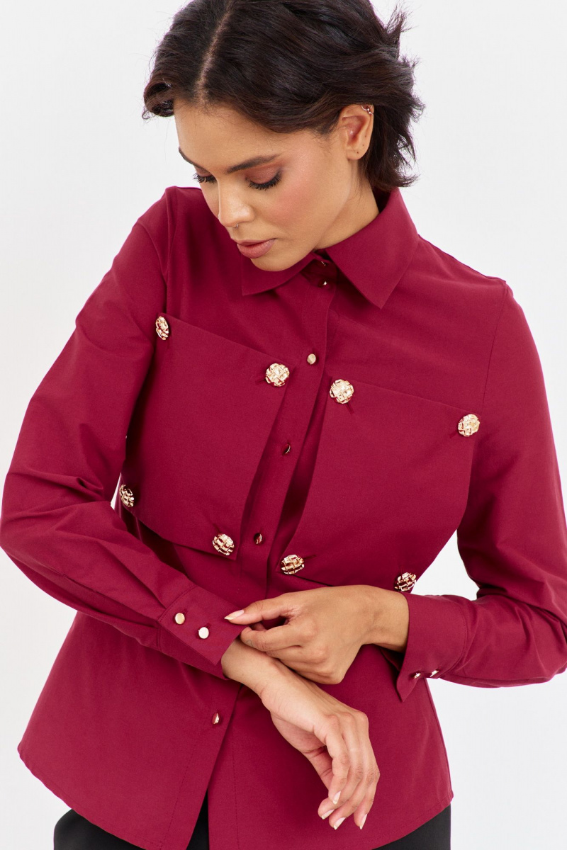 Блузы FLAIM 2047.01 бордо-марсала