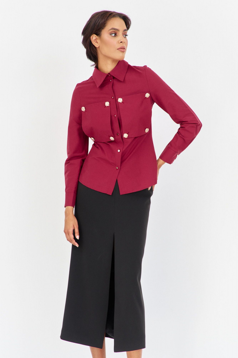 Блузы FLAIM 2047.01 бордо-марсала