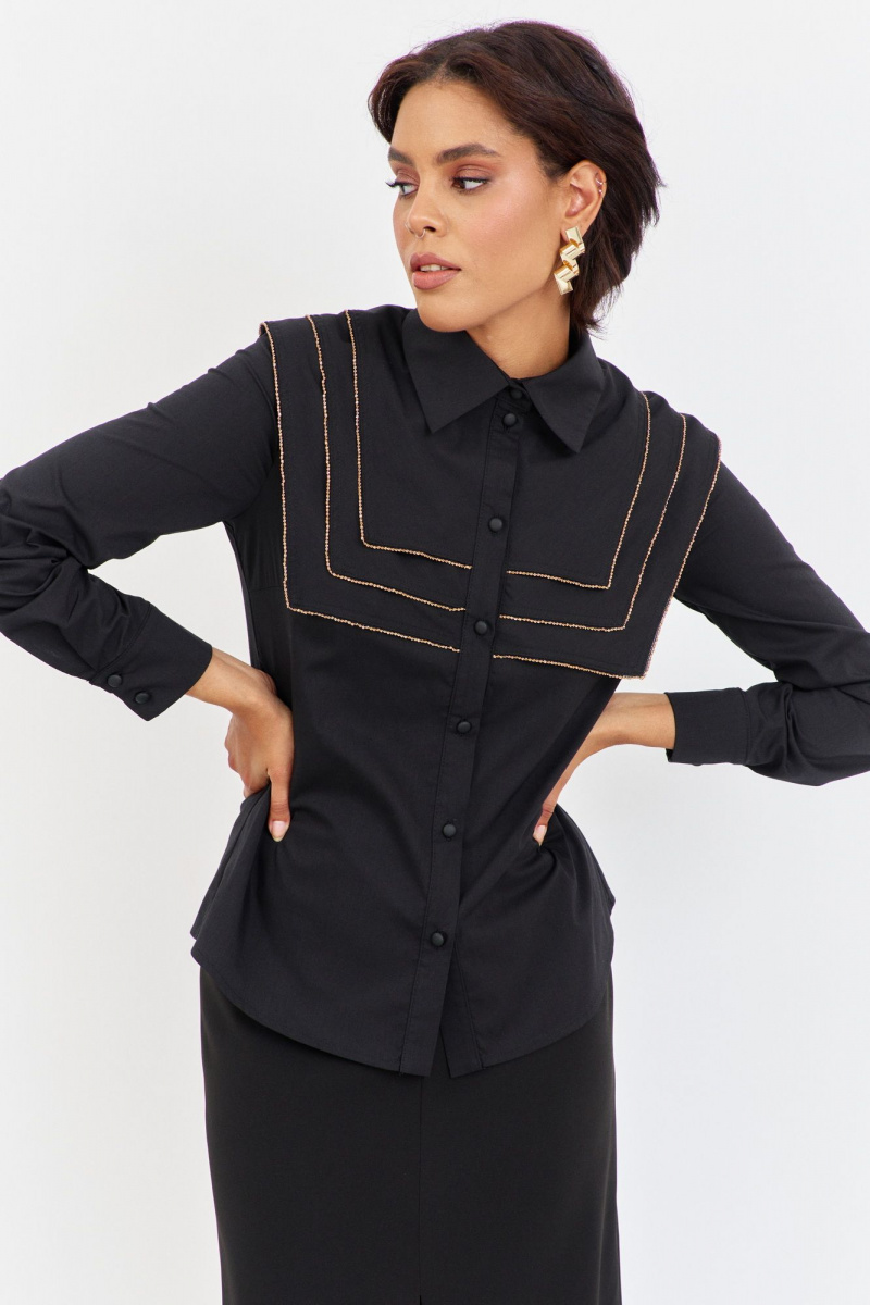 Блузы FLAIM 2048 черный