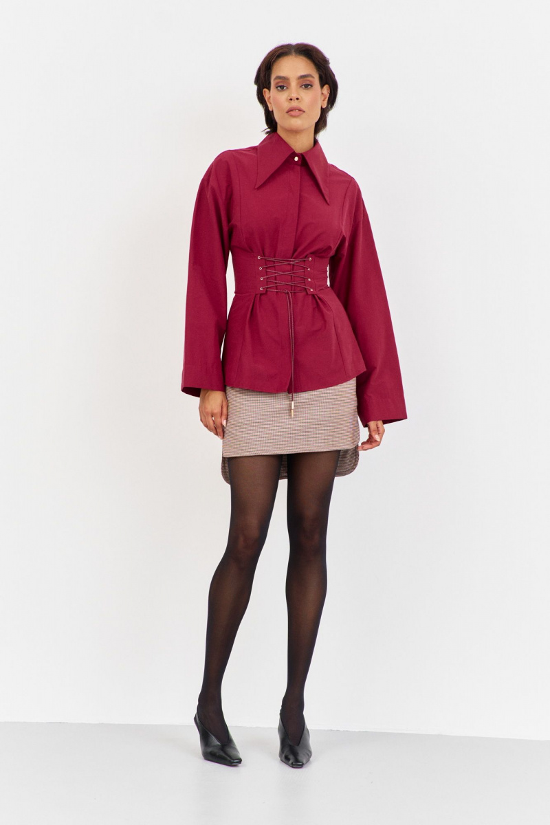 Блузы FLAIM 2056.01 бордо_марсала