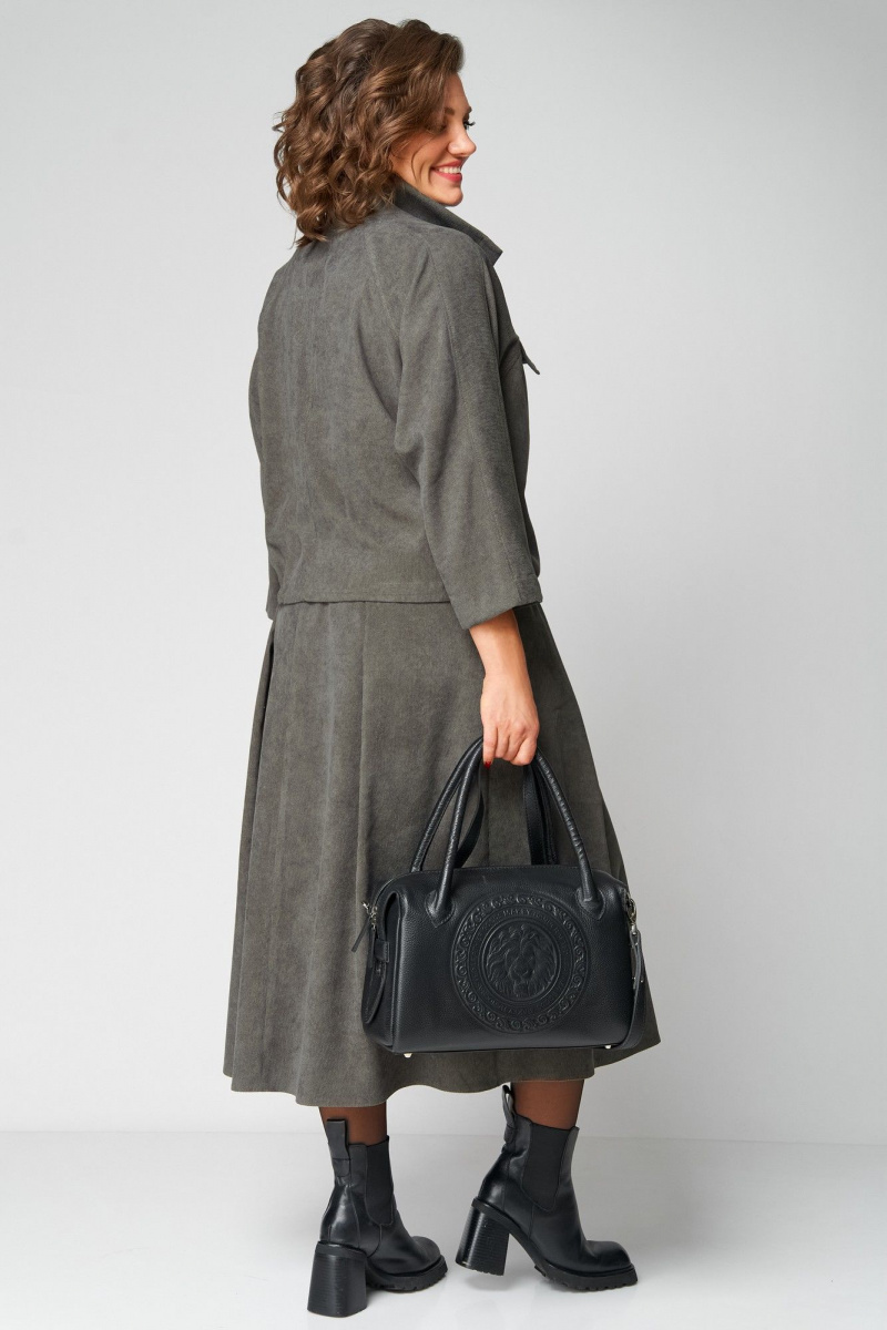 Юбочный костюм Мишель стиль 1330 хаки