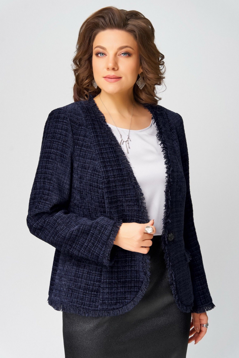 Юбочный костюм Fita 4053 черно-синий