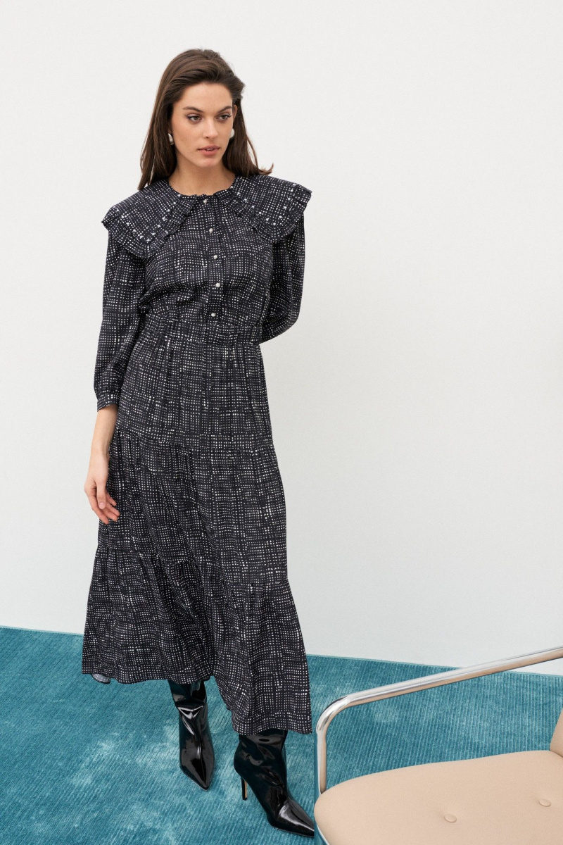 Платья Colors of PAPAYA NEW 1632 черно-белый