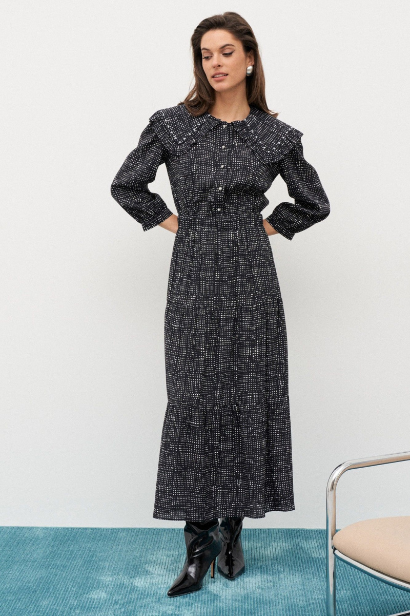 Платья Colors of PAPAYA NEW 1632 черно-белый