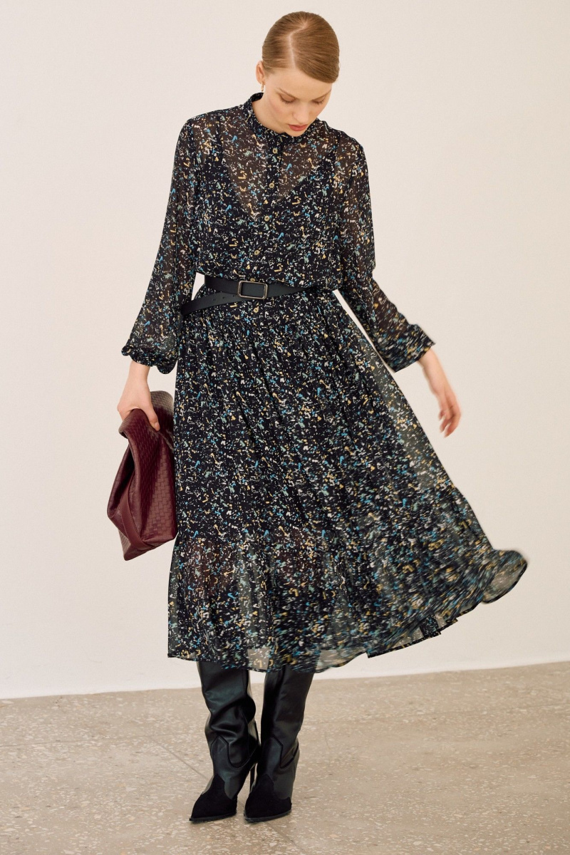 Платья Lokka 1682 черный/мультиколор