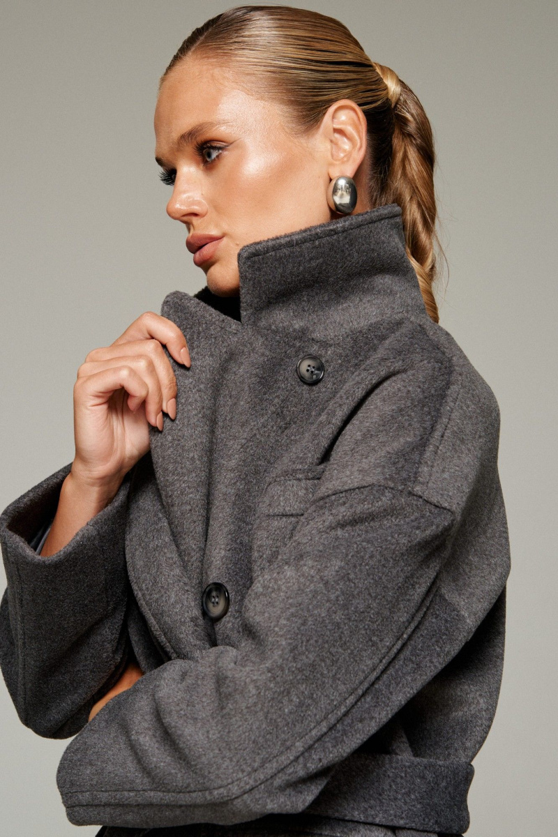 Женское пальто Beautiful&Free 7016 графит