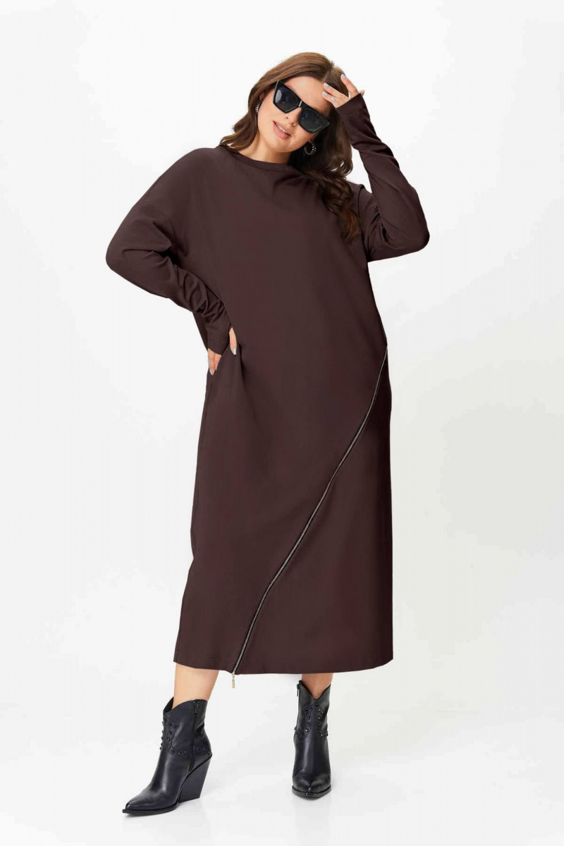 Платья SOVA 11255 коричневый