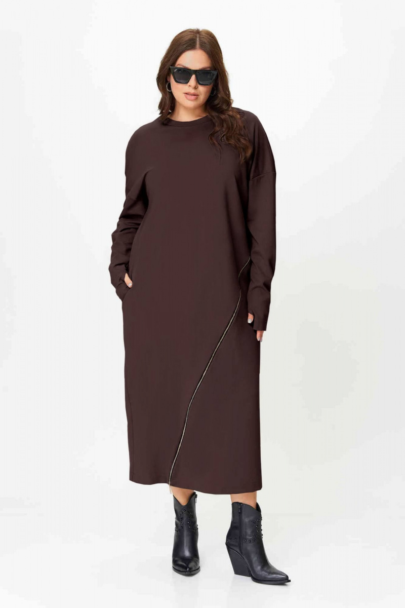 Платья SOVA 11255 коричневый
