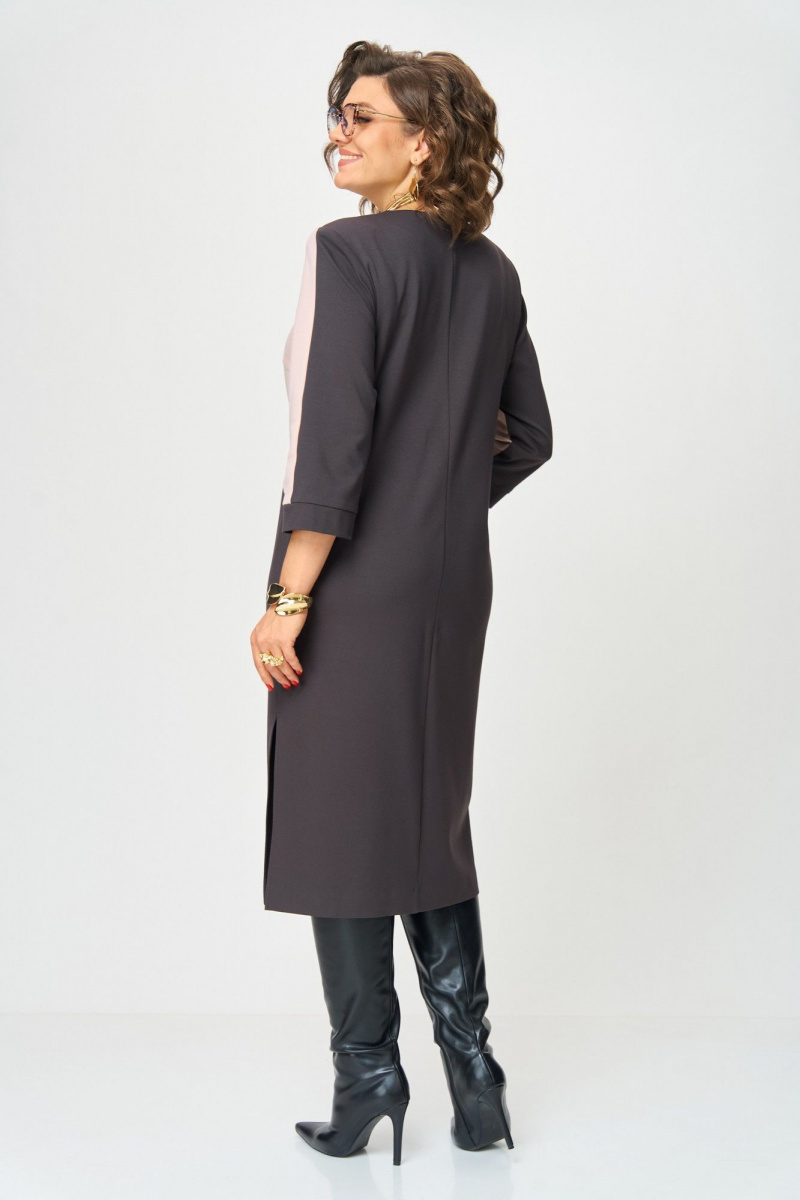 Платья Aira Style 24428 пудра-шоколад