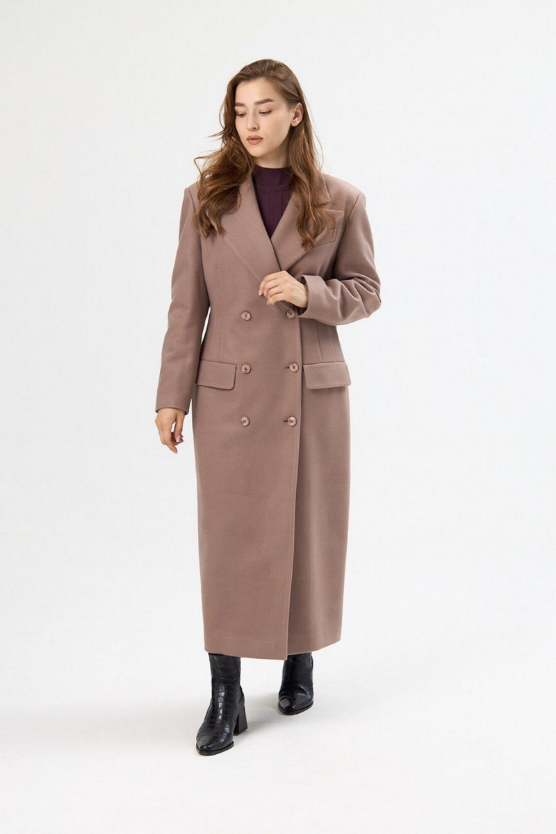 Женское пальто ALIN 7002 капучино