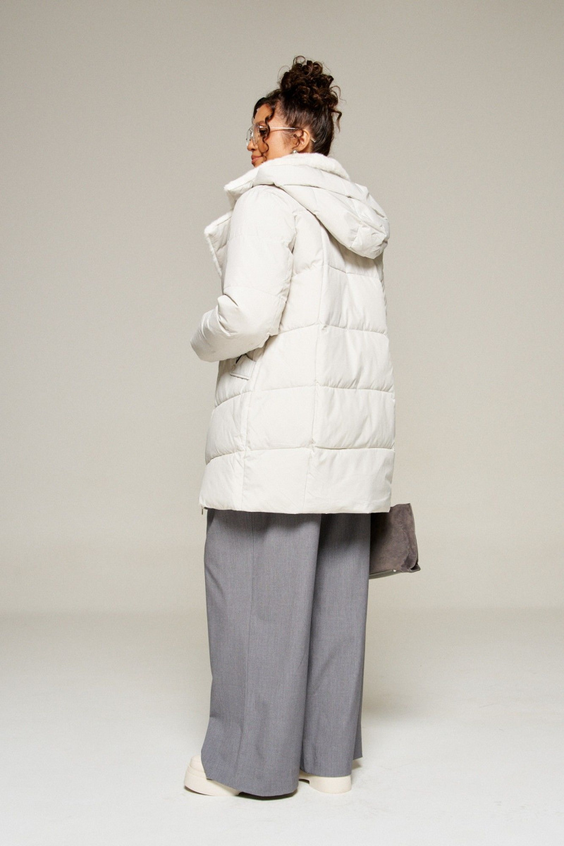 Женское пальто Beautiful&Free 8020 светло-серый