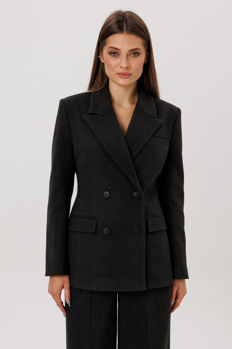 Жакеты DNM 041 драп_серо-черный