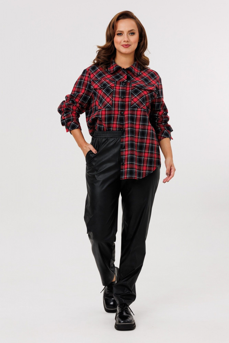 Брючный комплект Mubliz 282 красный-черный