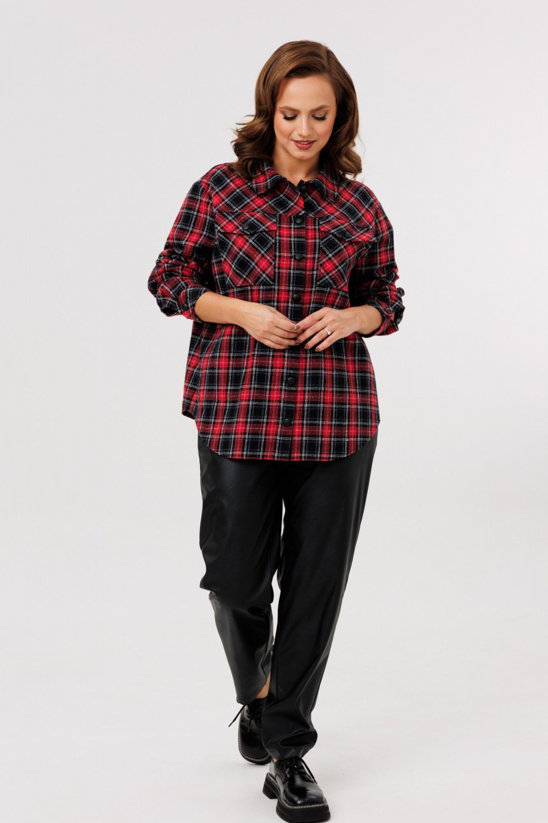 Брючный комплект Mubliz 282 красный-черный