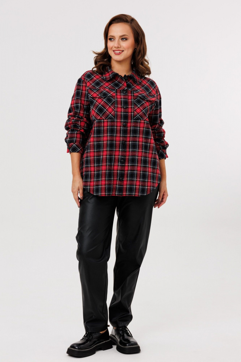 Брючный комплект Mubliz 282 красный-черный