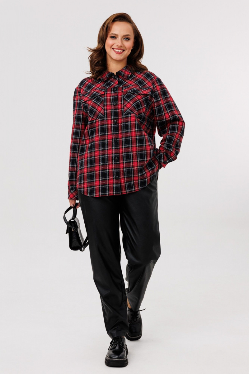 Брючный комплект Mubliz 282 красный-черный