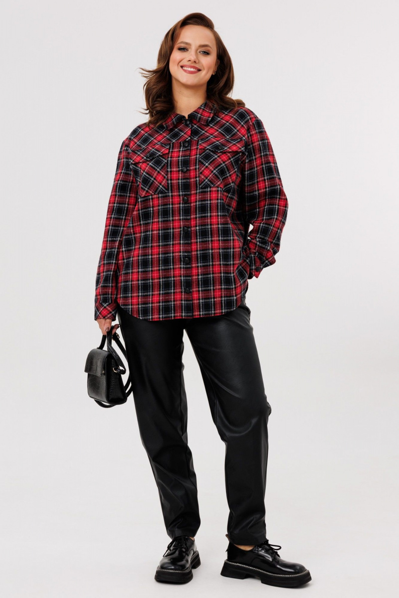 Брючный комплект Mubliz 282 красный-черный