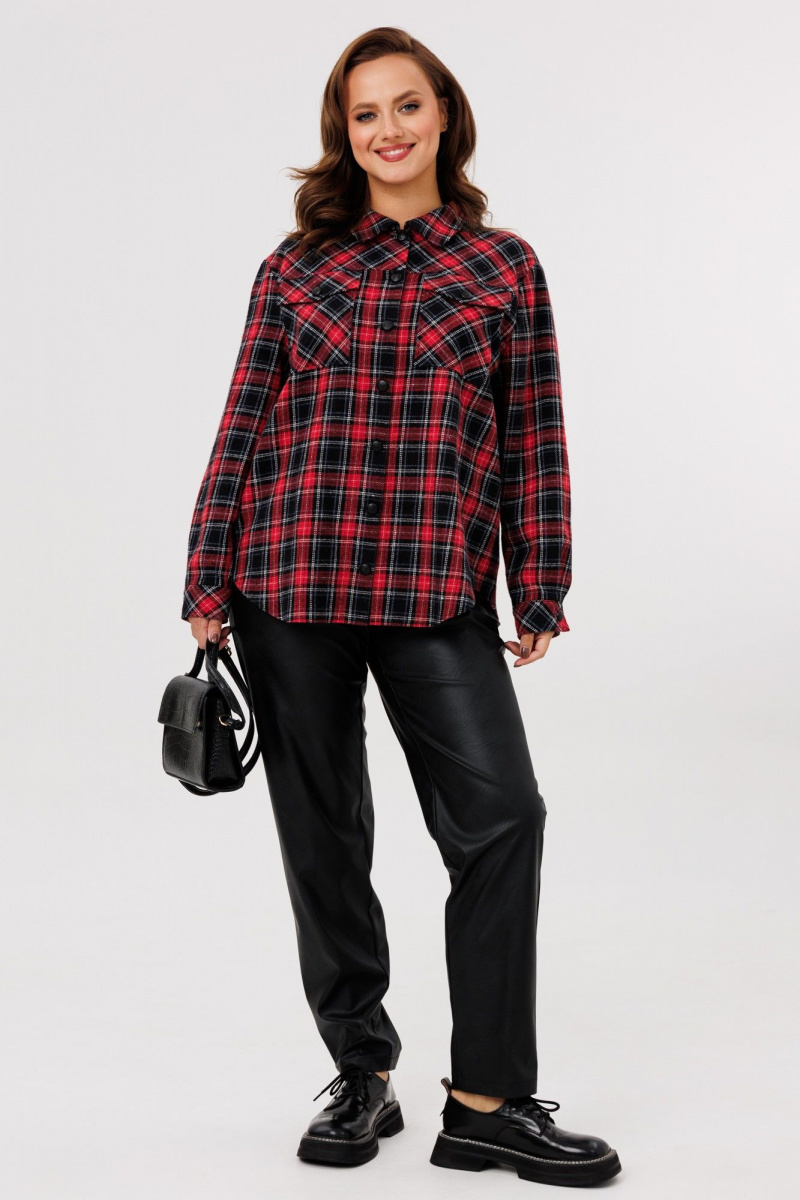 Брючный комплект Mubliz 282 красный-черный