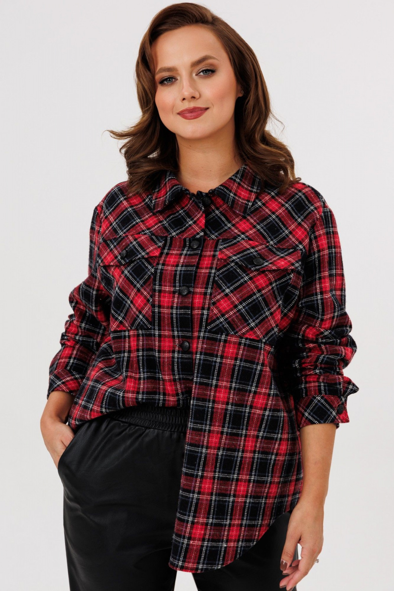 Брючный комплект Mubliz 282 красный-черный