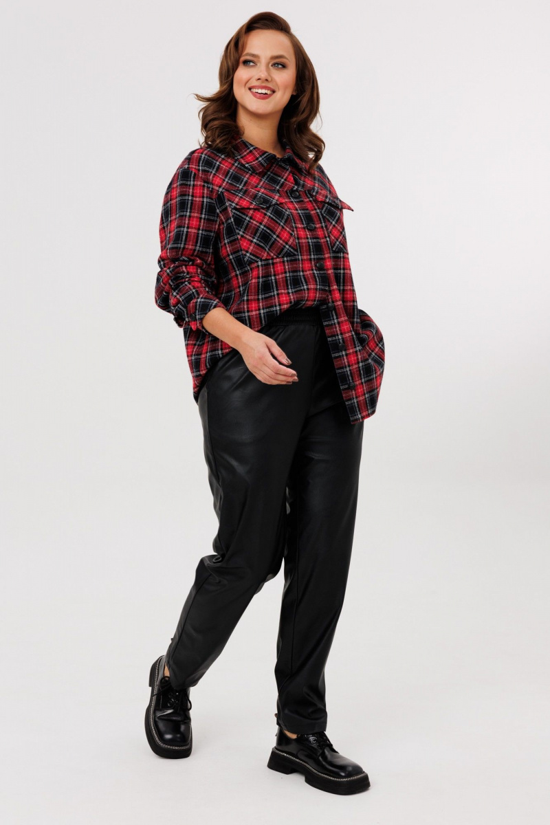 Брючный комплект Mubliz 282 красный-черный