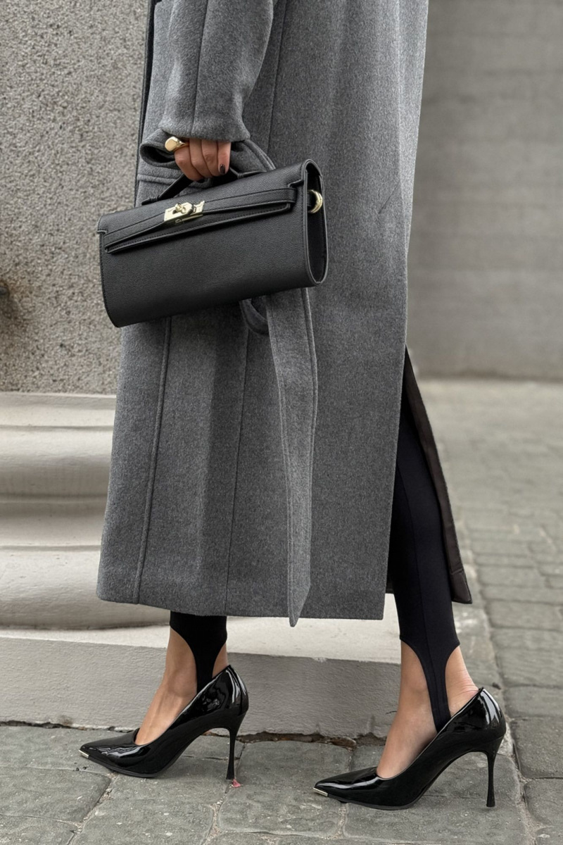 Женское пальто DAVA 7002 серый