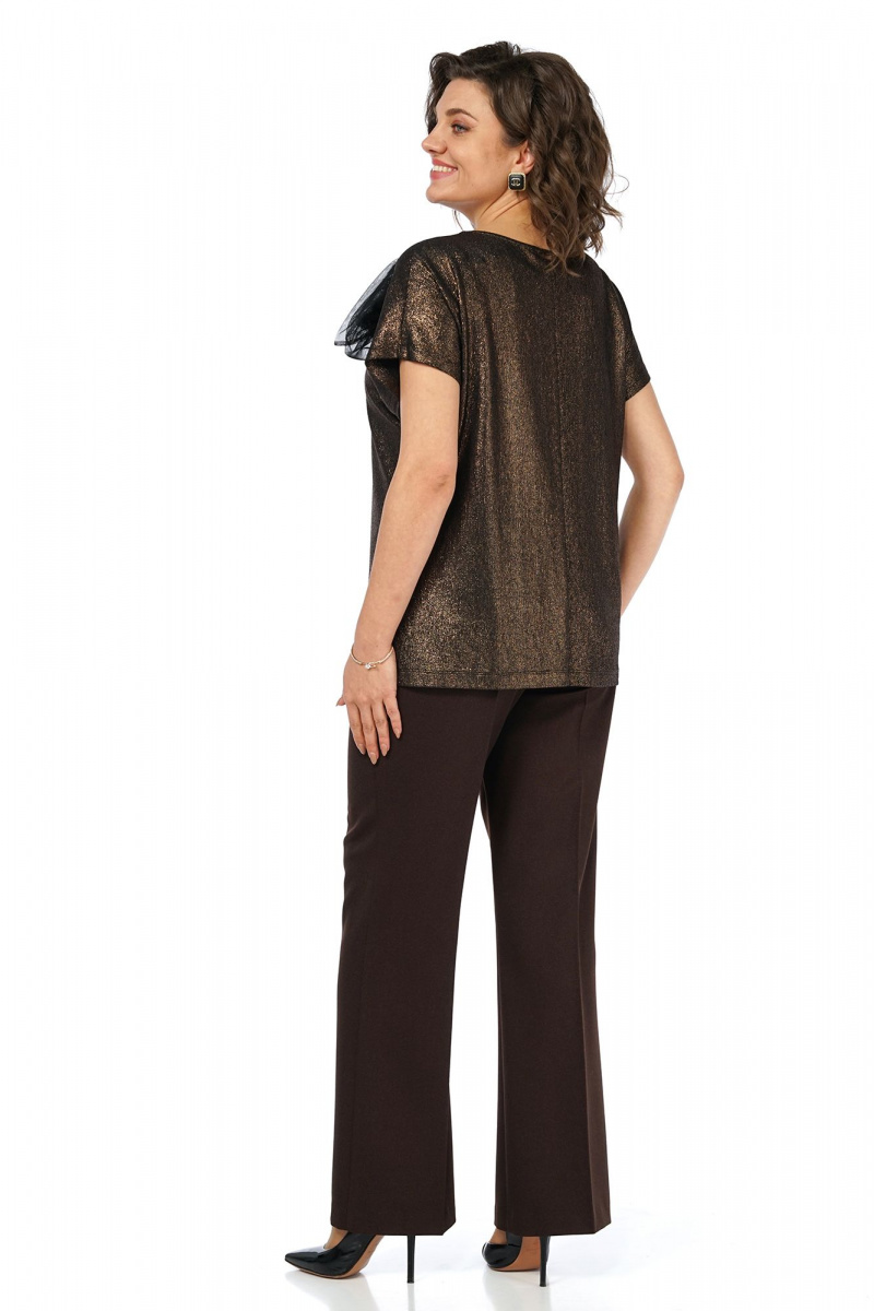 Брючный комплект Alani Collection 2469 коричневый