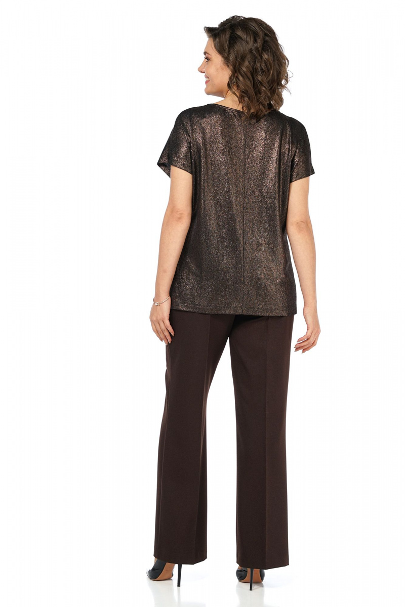 Брючный комплект Alani Collection 2469 коричневый