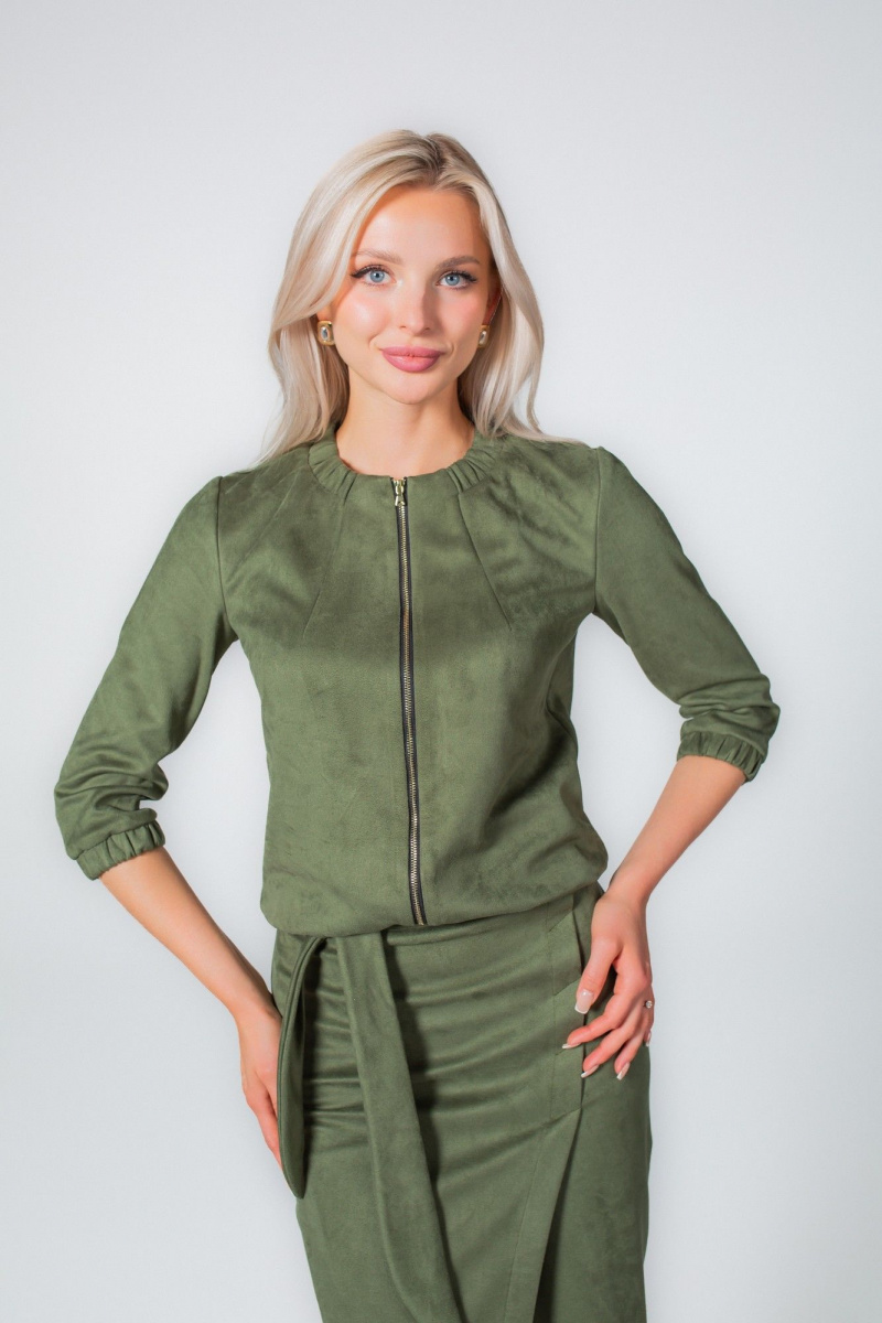 Юбочный костюм MONA STYLE FASHION&DESIGN 25025 оливковый