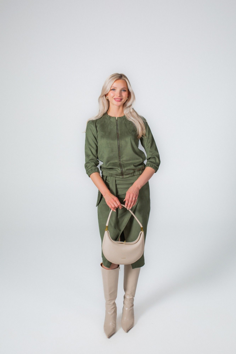 Юбочный костюм MONA STYLE FASHION&DESIGN 25025 оливковый
