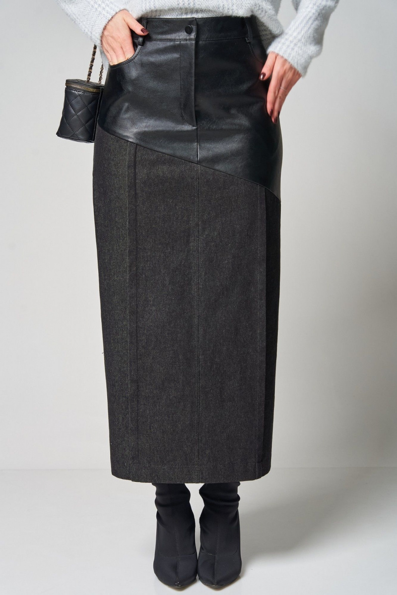 Юбки Laikony L-273-2 черный