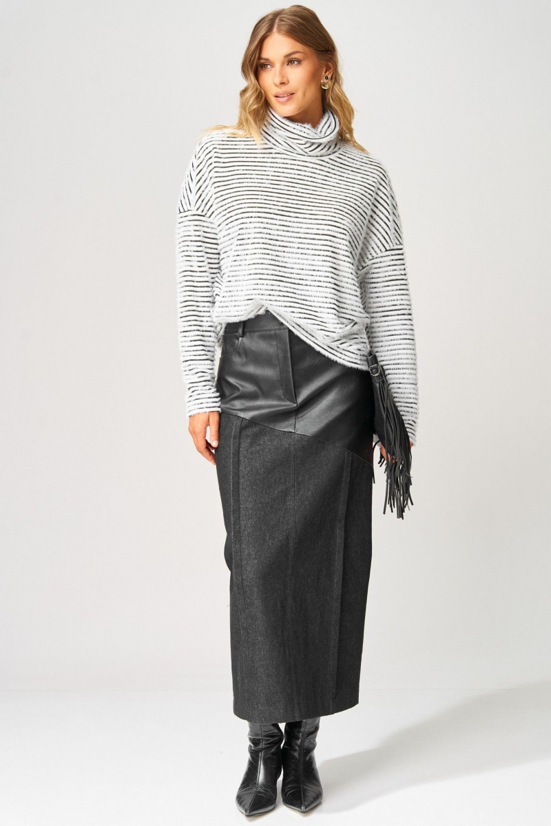 Юбки Laikony L-273-2 черный