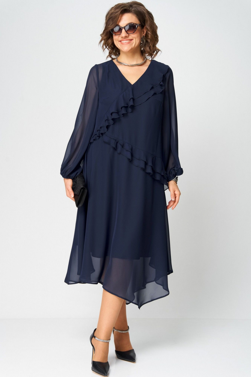 Платья EVA GRANT 7122В темно-синий