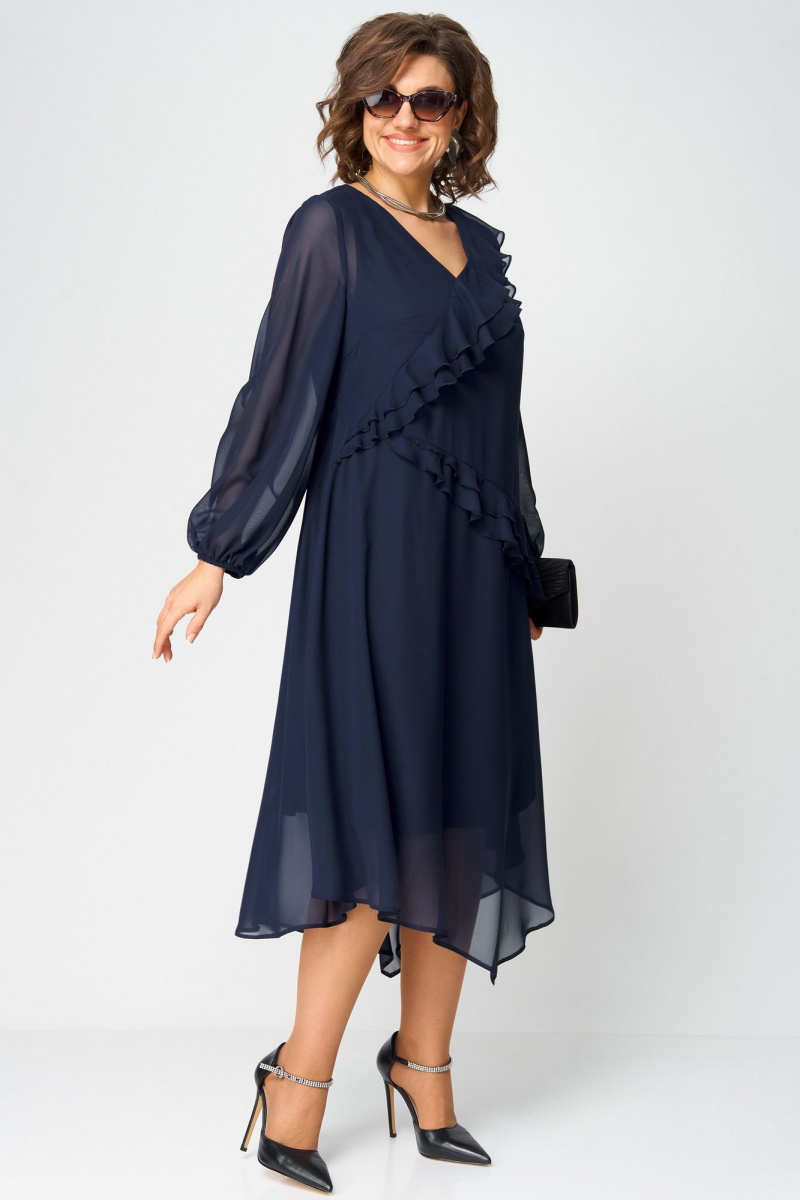 Платья EVA GRANT 7122В темно-синий