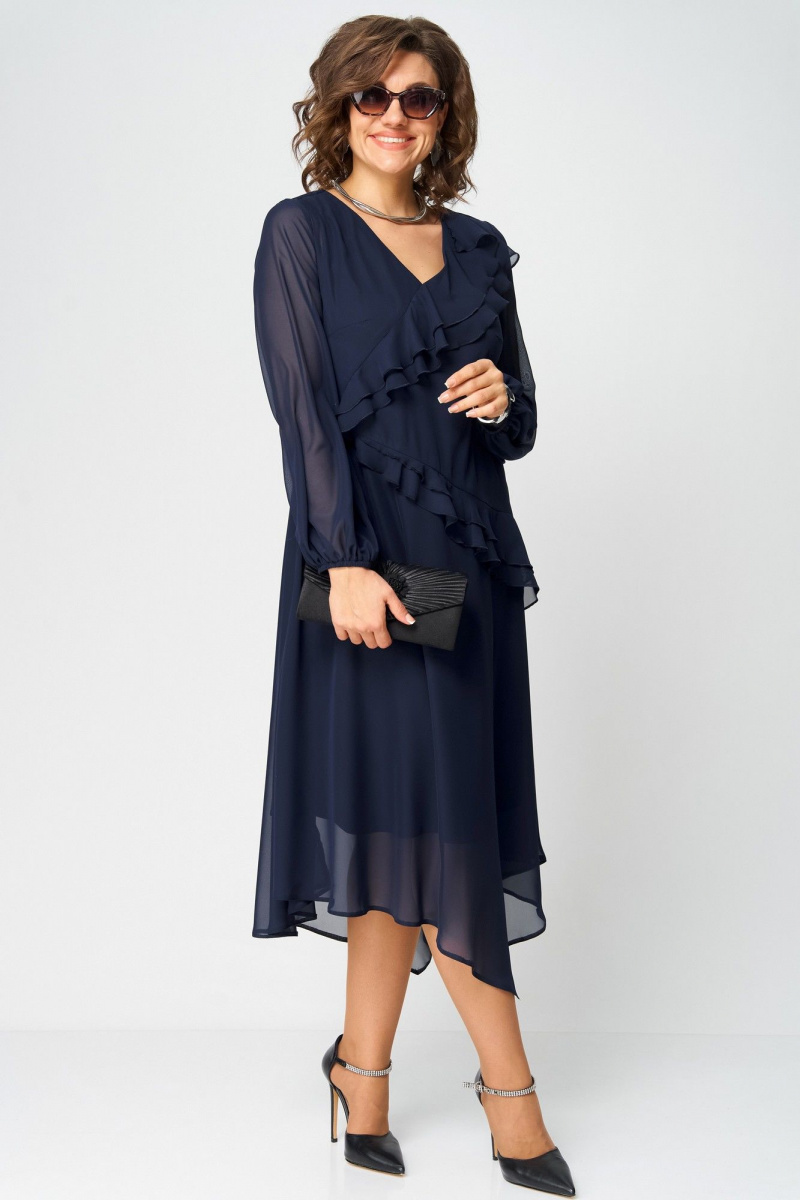 Платья EVA GRANT 7122В темно-синий