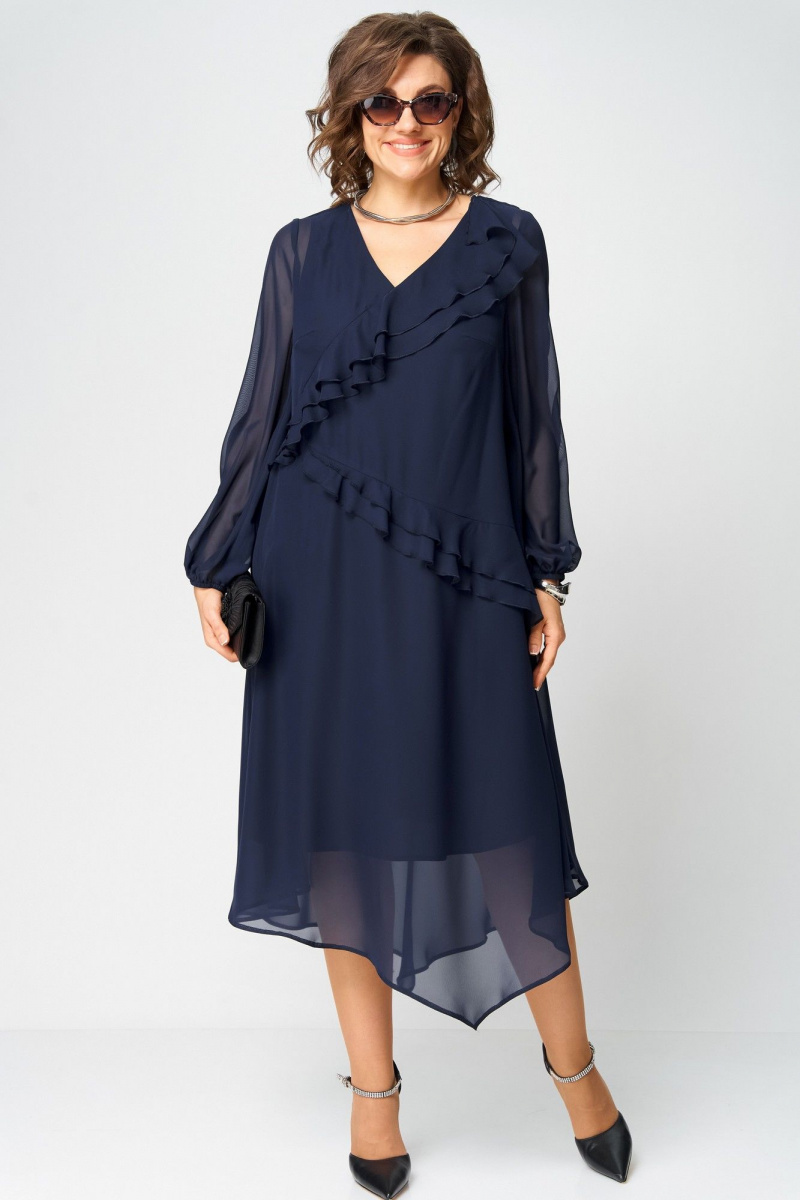 Платья EVA GRANT 7122В темно-синий