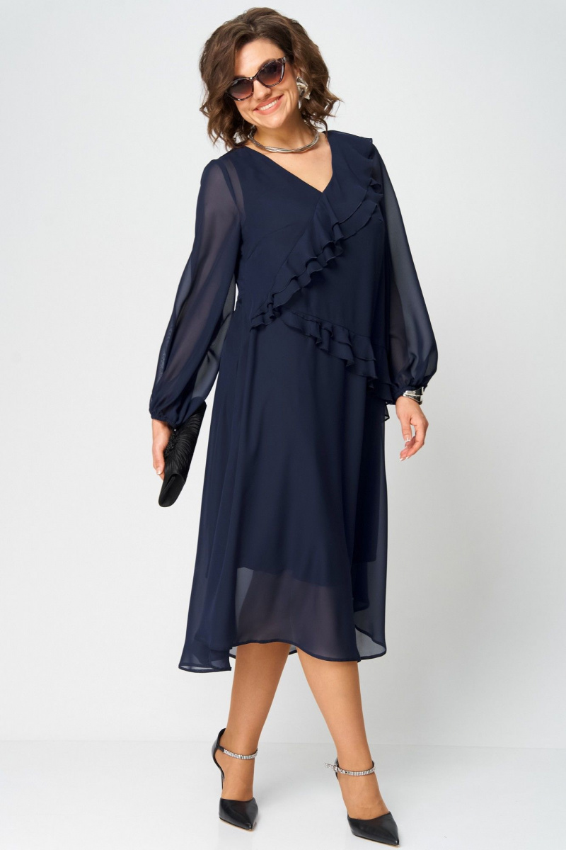 Платья EVA GRANT 7122В темно-синий