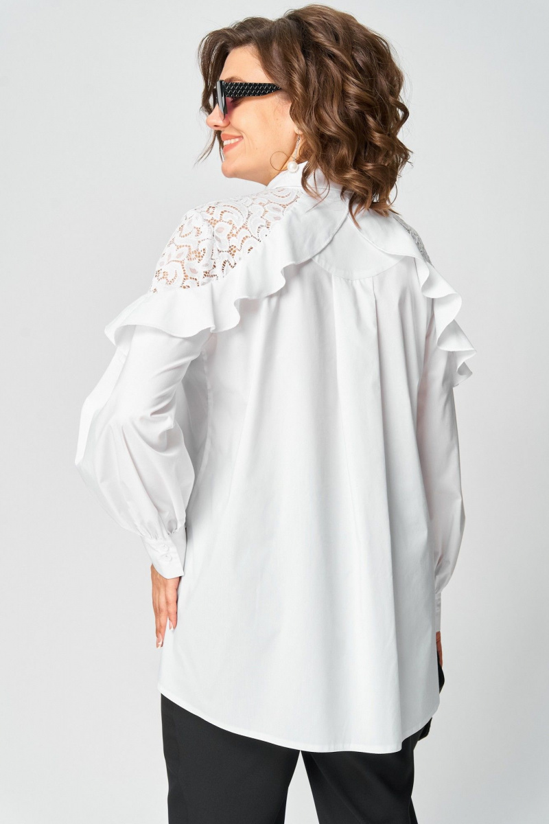 Блузы EVA GRANT 7174-1 белый