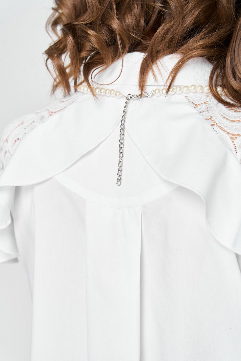 Блузы EVA GRANT 7174-1 белый