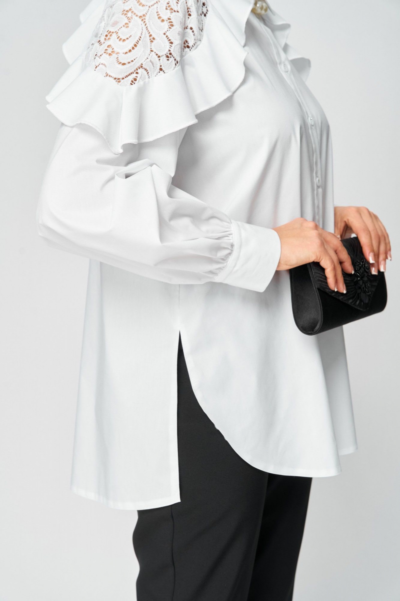 Блузы EVA GRANT 7174-1 белый