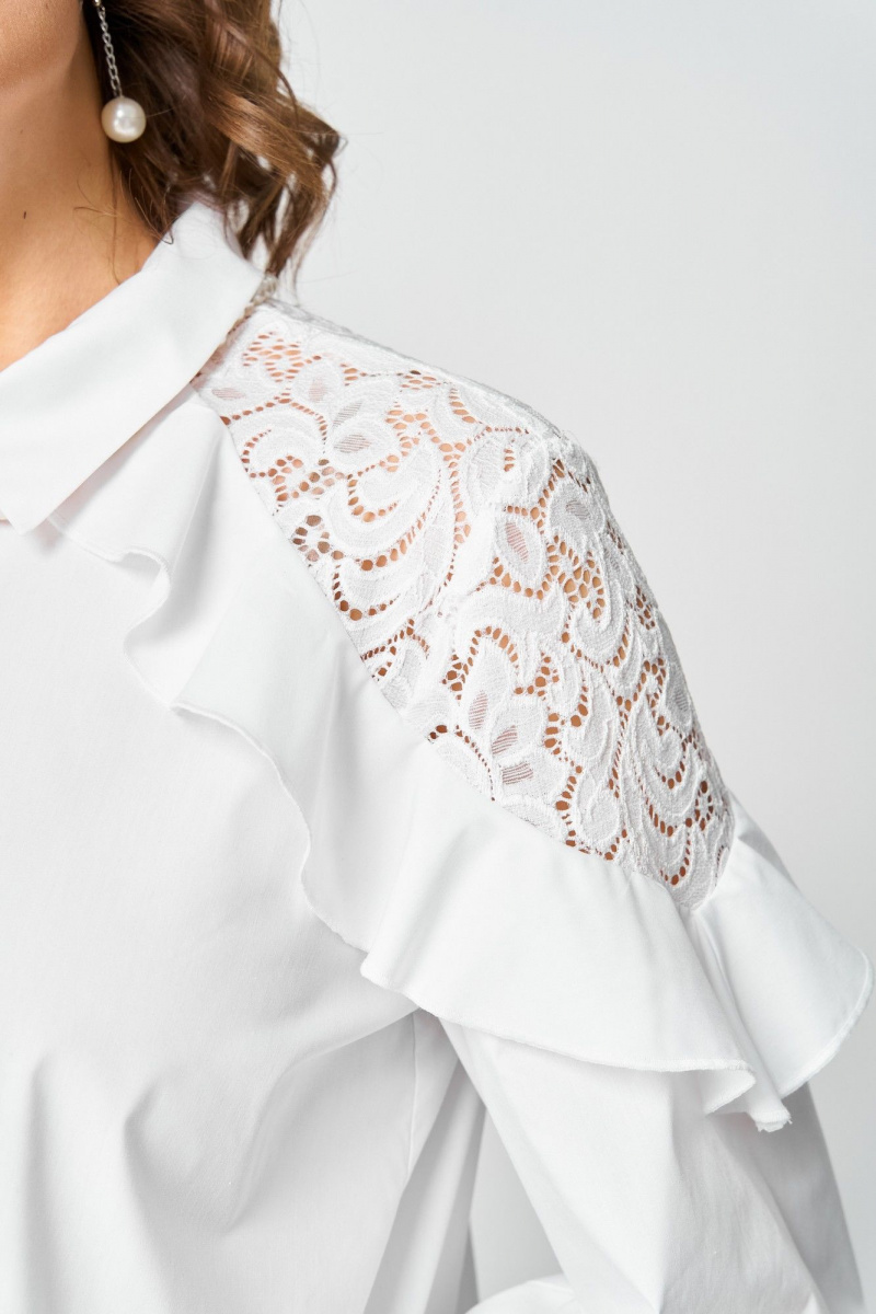 Блузы EVA GRANT 7174-1 белый