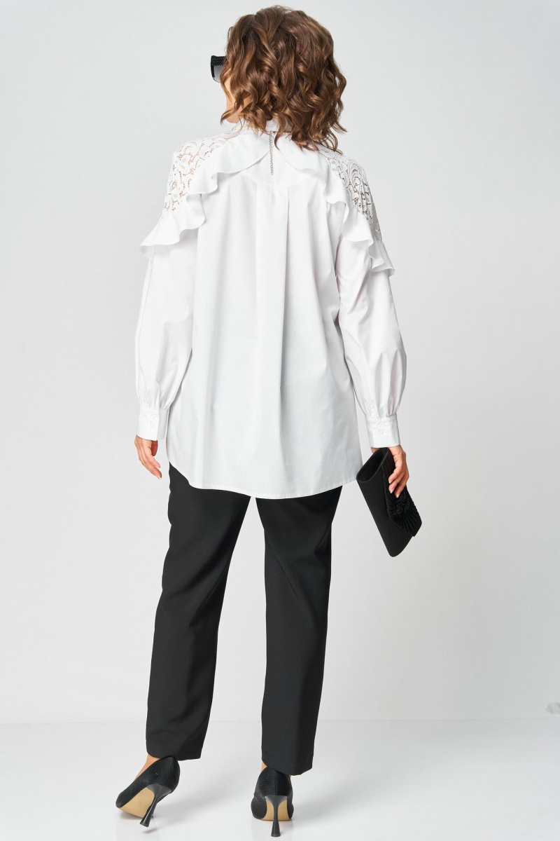 Блузы EVA GRANT 7174-1 белый